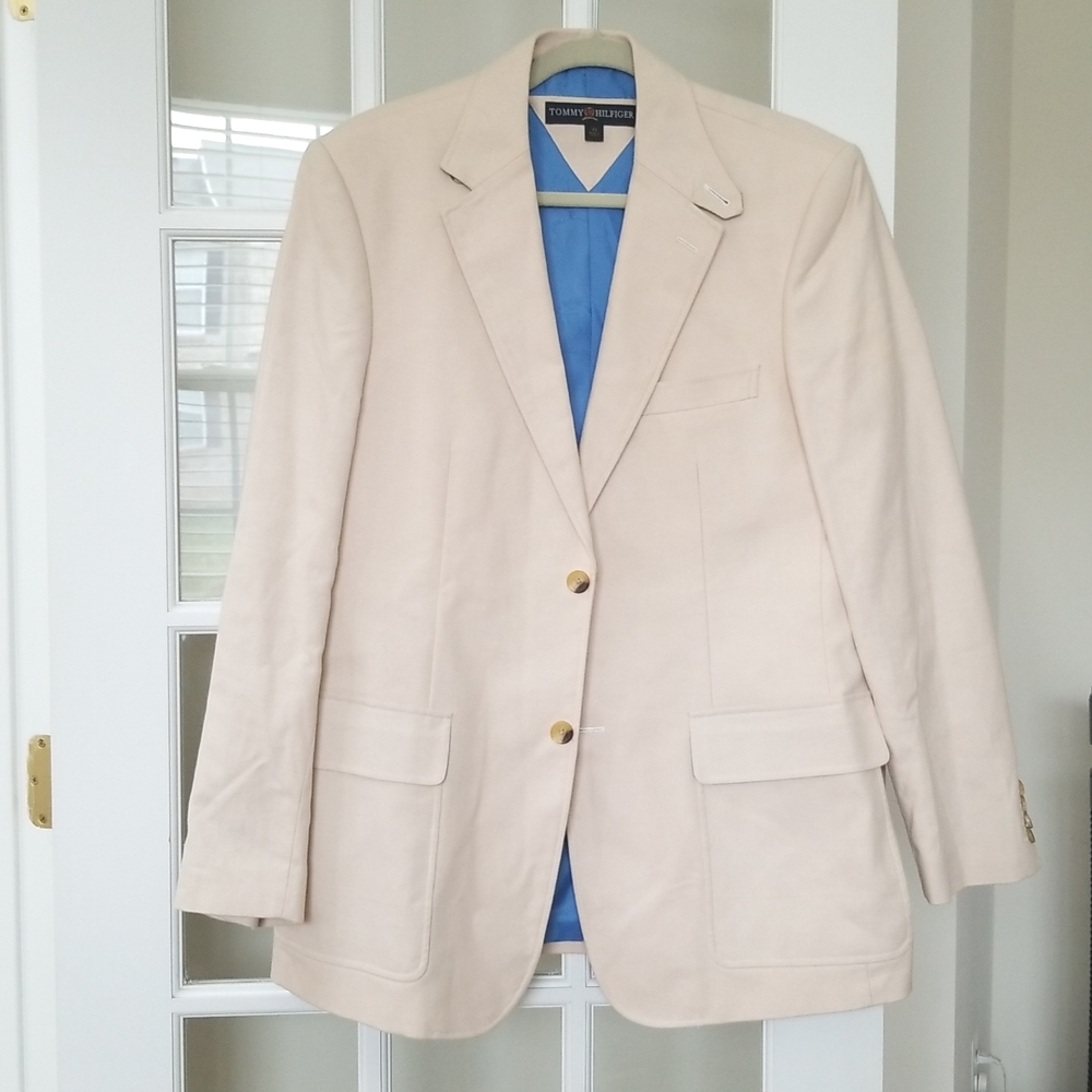 Tommy Hilfiger Men's Cream Blazer
